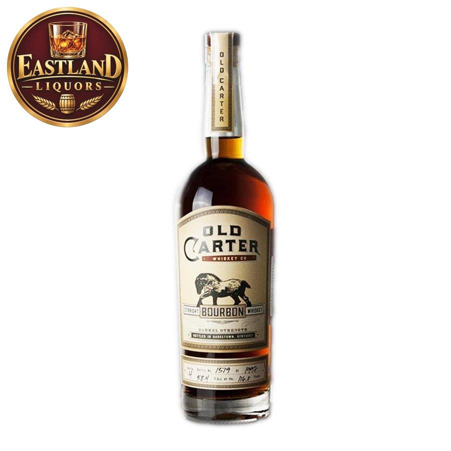 Old Carter Straight Bourbon Whiskey Barrel Strength Batch 4 116.8 Proof - Bourbons On Shelves