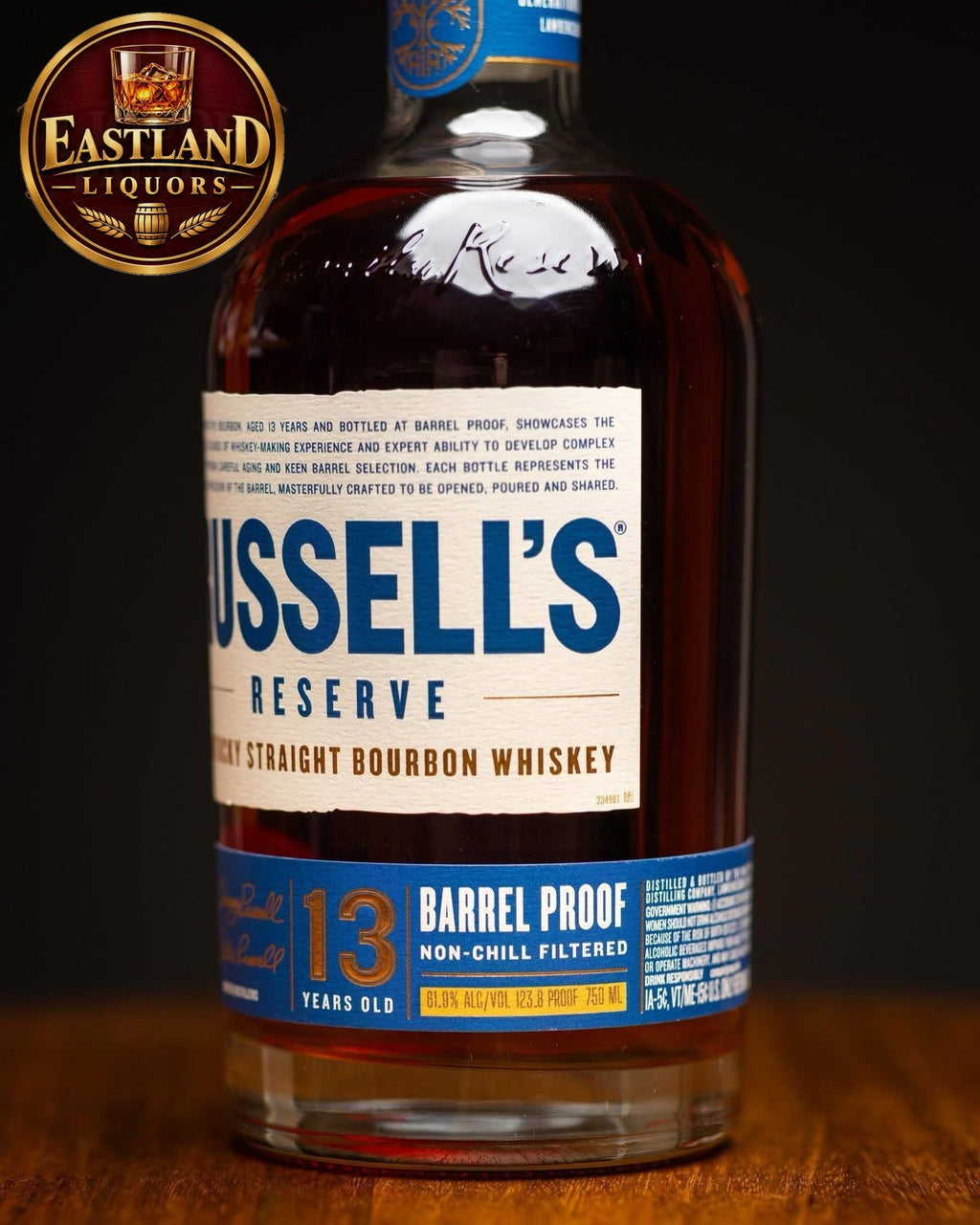 Russell’s Reserve 13 Year – 61.9% ABV (123.8 Proof)