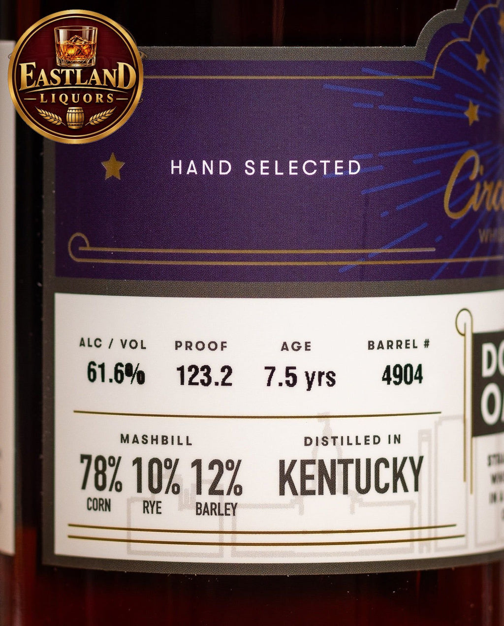 Circle City Double City Single Barrel Bourbon – 123.2 Proof (61.6% ABV)