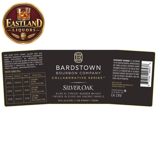 Bardstown Bourbon Collaborative Series Silver Oak Straight Bourbon - Bourbons On Shelves