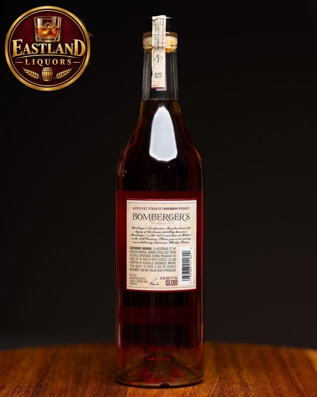 Bomberger’s Declaration 2025 Release – 54% ABV (108 Proof)