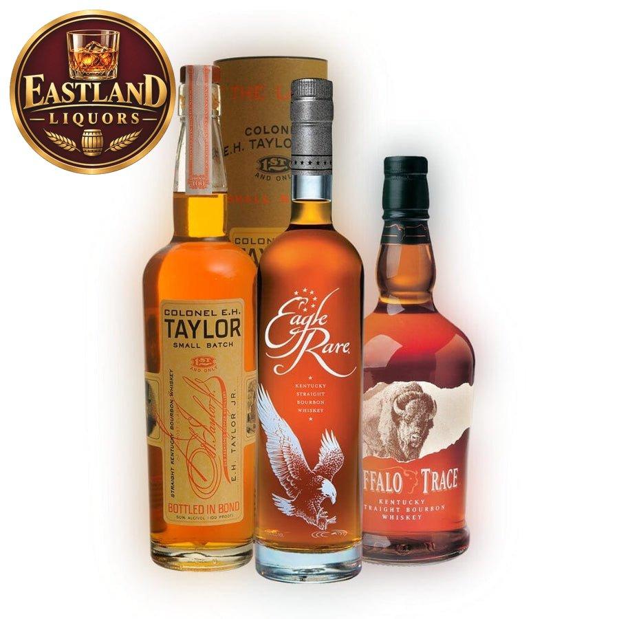 Buffalo Trace Bourbon x Eagle Rare x Colonel E.H. Taylor, Jr. Small Batch Bundle - Bourbons On Shelves